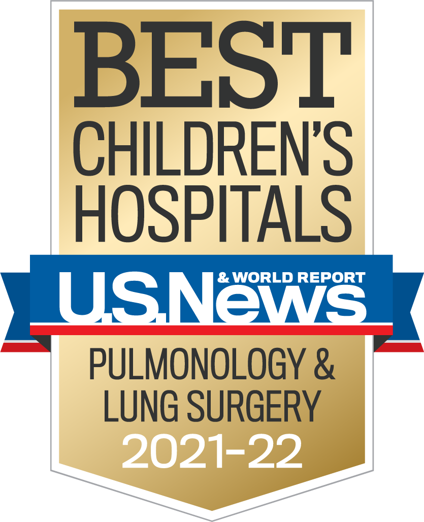 U.S. News & World Report: Best Children's Hospitals | Pulmonology & Lung Surgery 2021-2022