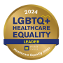 LGBTQ+ healthcare equality badge 2024