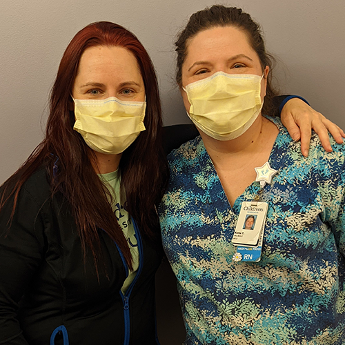 Emily Ross, staff registered nurse (RN) in the Lactation Support Program at Children’s Minnesota, St. Paul, and Katie Tocko, staff RN at Children’s Minnesota, St. Paul