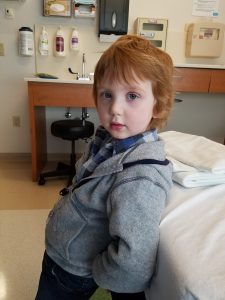 Sam in the hospital