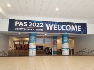 PAS 2022 Welcome signage