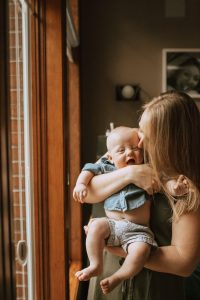 Baby Finn and his mom