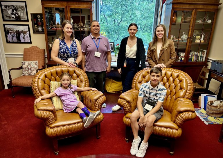 Alexa family with McCollum staff