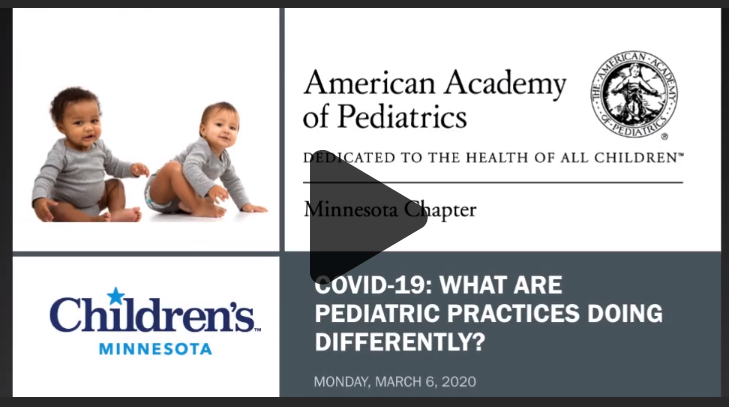 Children’s Minnesota and MNAAP host COVID-19 webinar