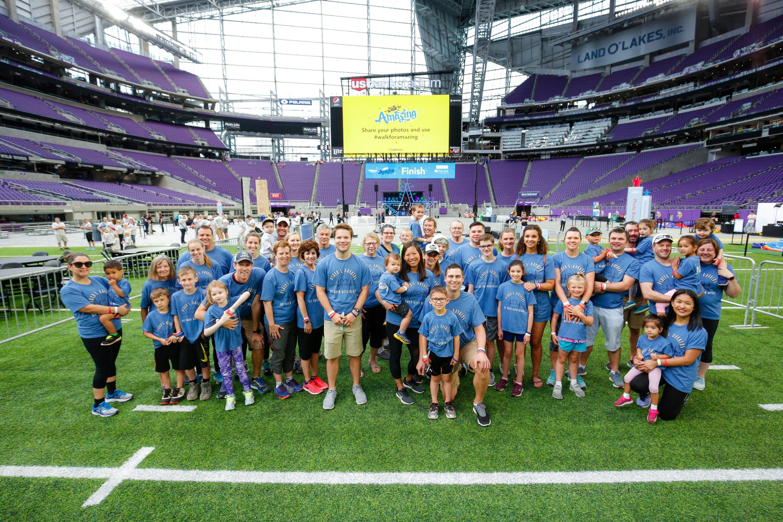 Asher’s Dashers group photo at the Walk for Amazing event