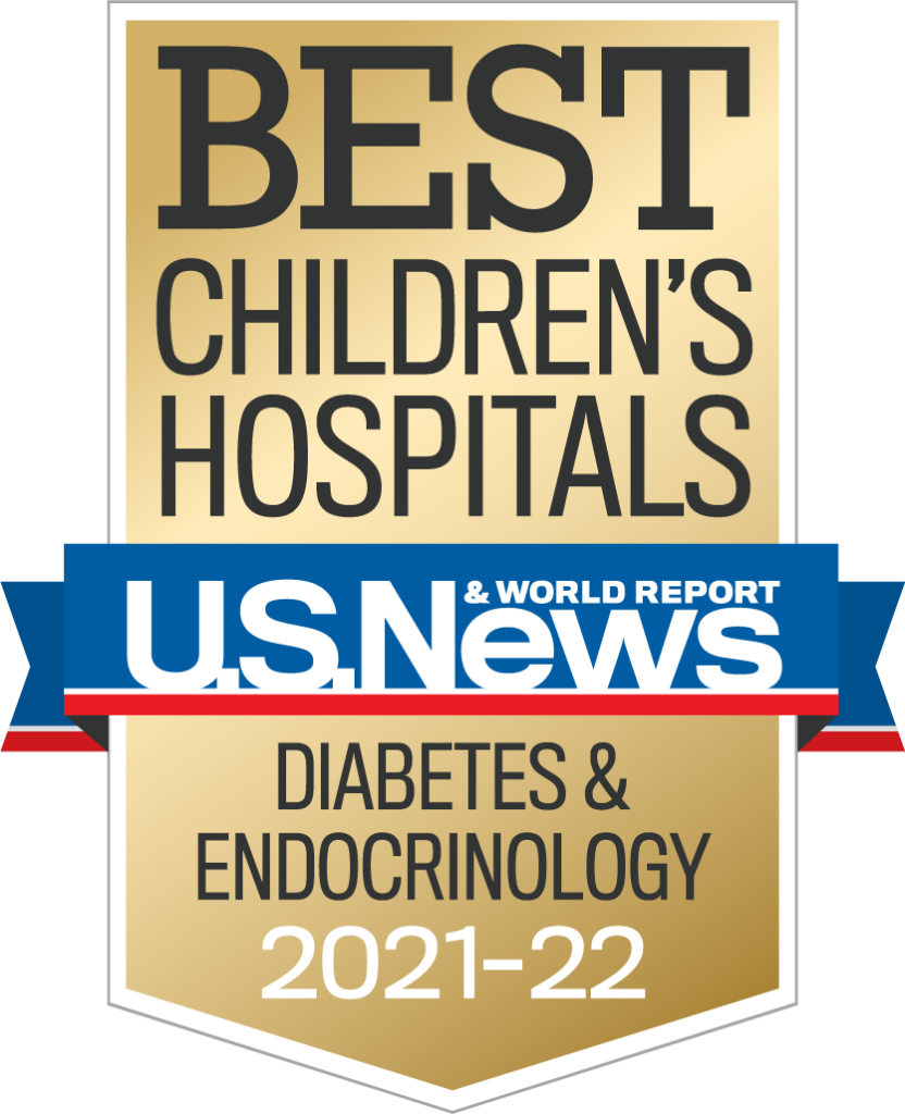 Best Children's Hospitals U.S. News & World Report, Diabetes & Endocrinology, 2021-2022