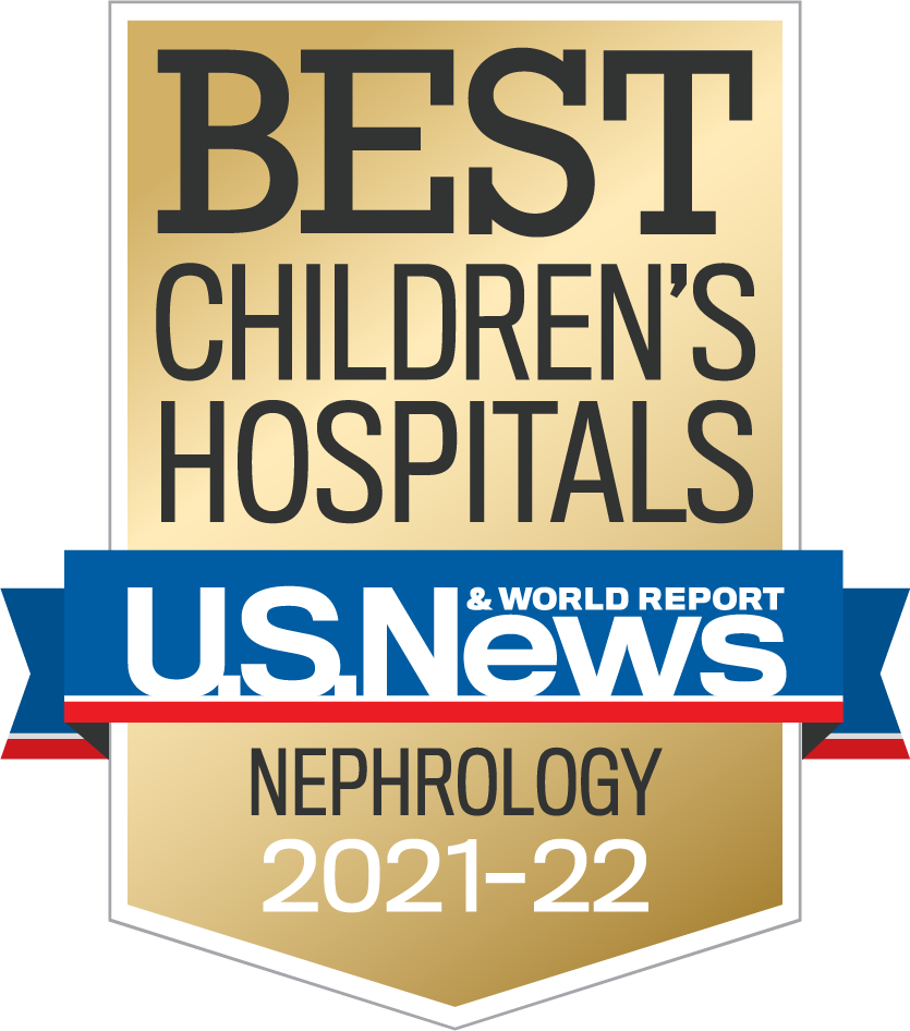 U.S. News & World Report: Best Children's Hospitals Nephrology, 2021-2022