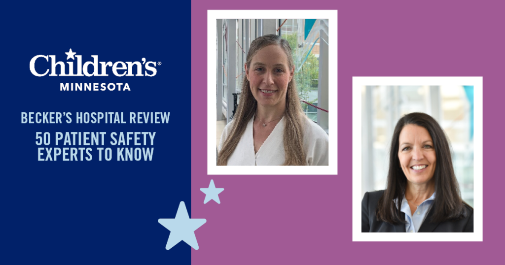 Becker's Hospital Review award with Wendy Berg, BSN, RN, infection preventionist and Bobbie Carroll, vice president of quality,