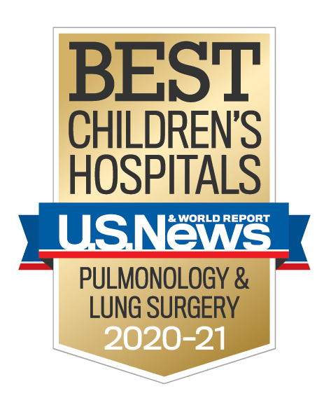 U.S. News & World Report - Best Children's Hospitals Pulmonology & Lung Surgery 2020-21