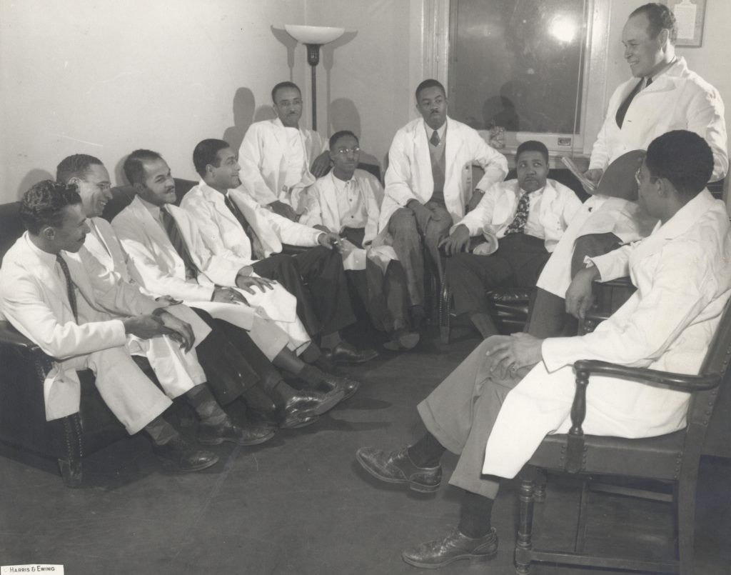 Dr. Charles Drew with medical residents