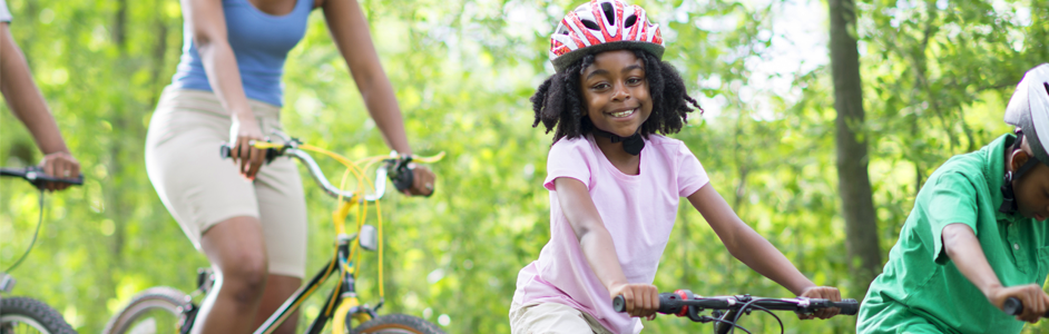 child biking