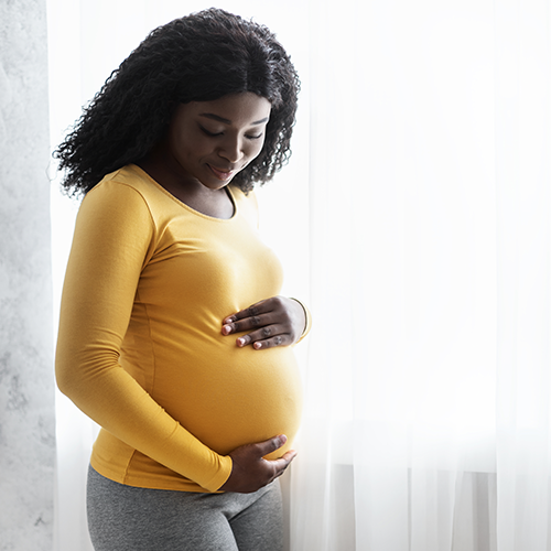 black pregnant woman