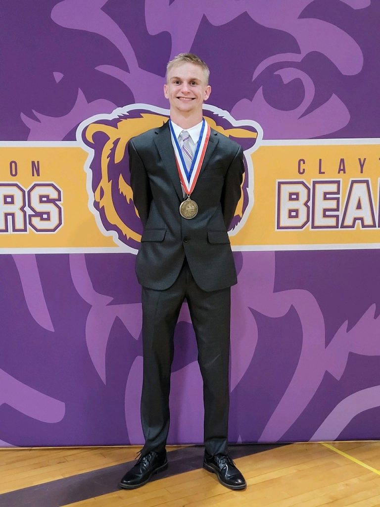 Brady at his high school graduation