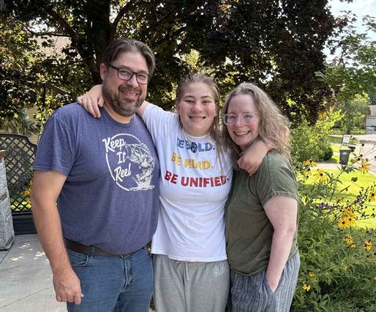 Bridget and her family.