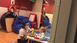 Brinley and physical therapist