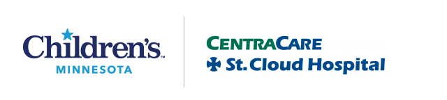 Children's Minnesota | Centra Care St. Cloud Hospital logo lockup