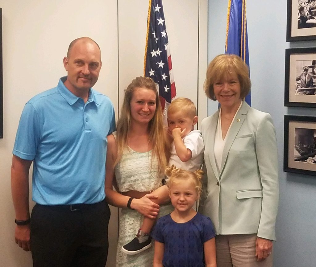 Charlie's family with Tina Smith