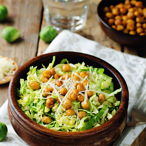 Chickpeas on a salad. Chickpeas on a salad.
