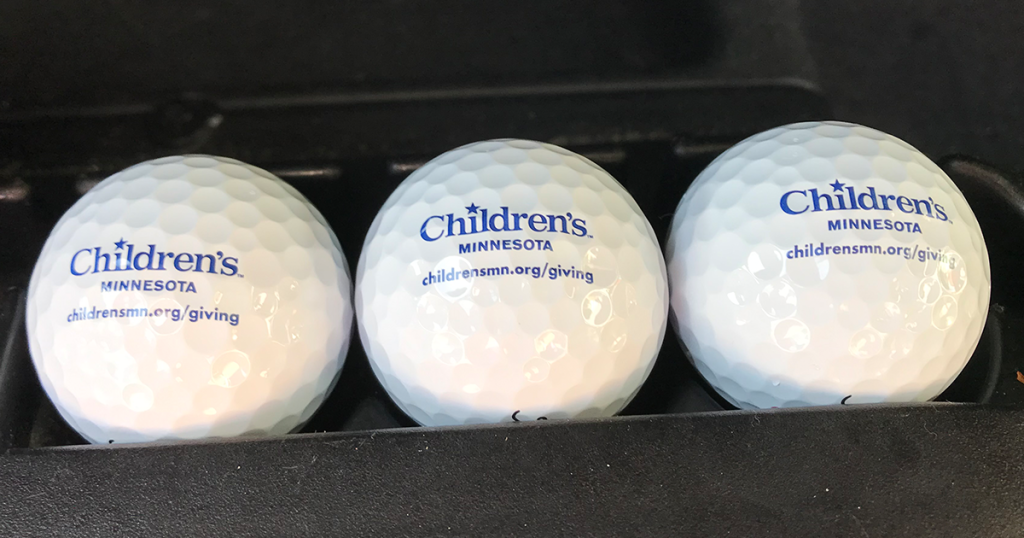 Children's Minnesota branded golf balls