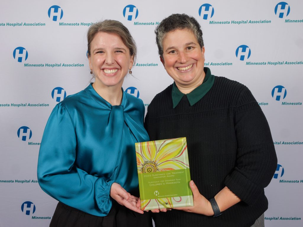 Margot Zarin-Pass and Abby Montague receive MHA Quality and Safety Award