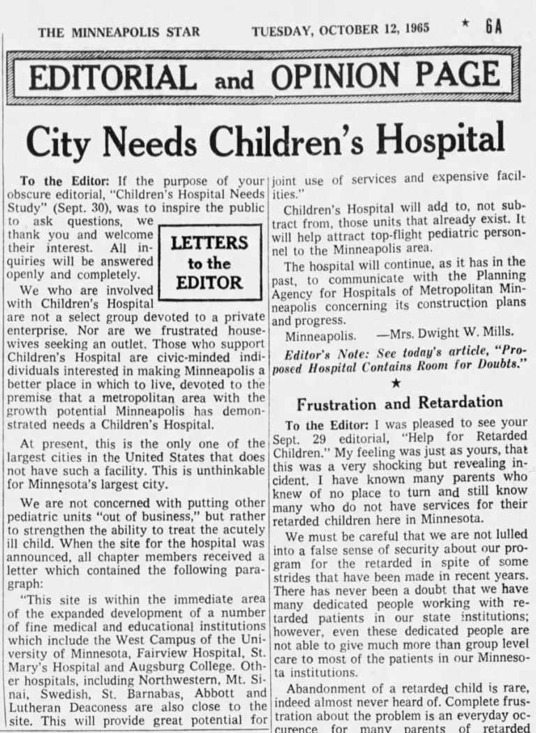 City needs children's hospital article