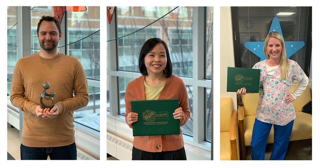 The three Children's Minnesota nurses honored with a DAISY Award