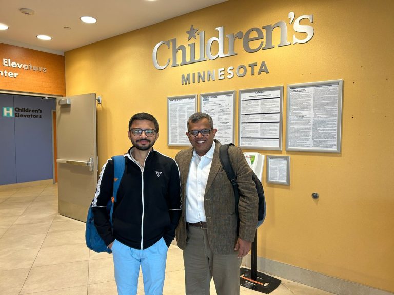 Dr. Debasis Das and Dr. Shubhadeep Das at Children's Minnesota.