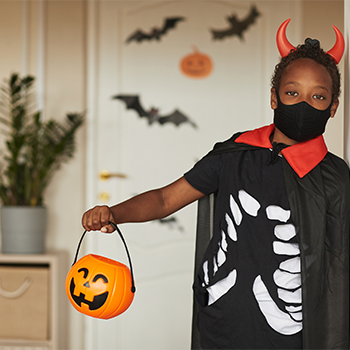 devil costume with mask