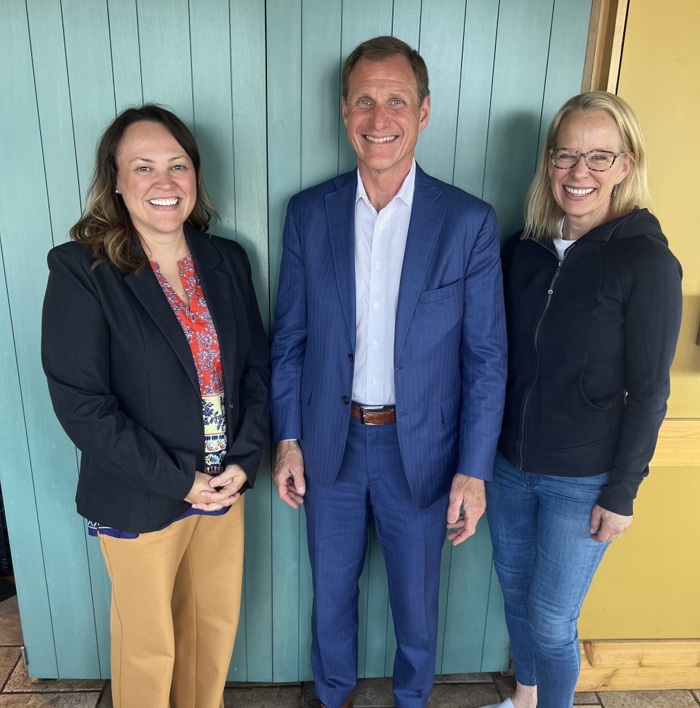 Dr. Gorelick with Senators Alice Mann and Kelly Morrison.