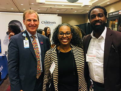 Dr. Marc Gorelick attends the people of color career fair