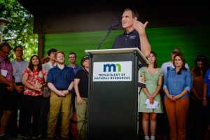 Dr. Gorelick speaking at state fair