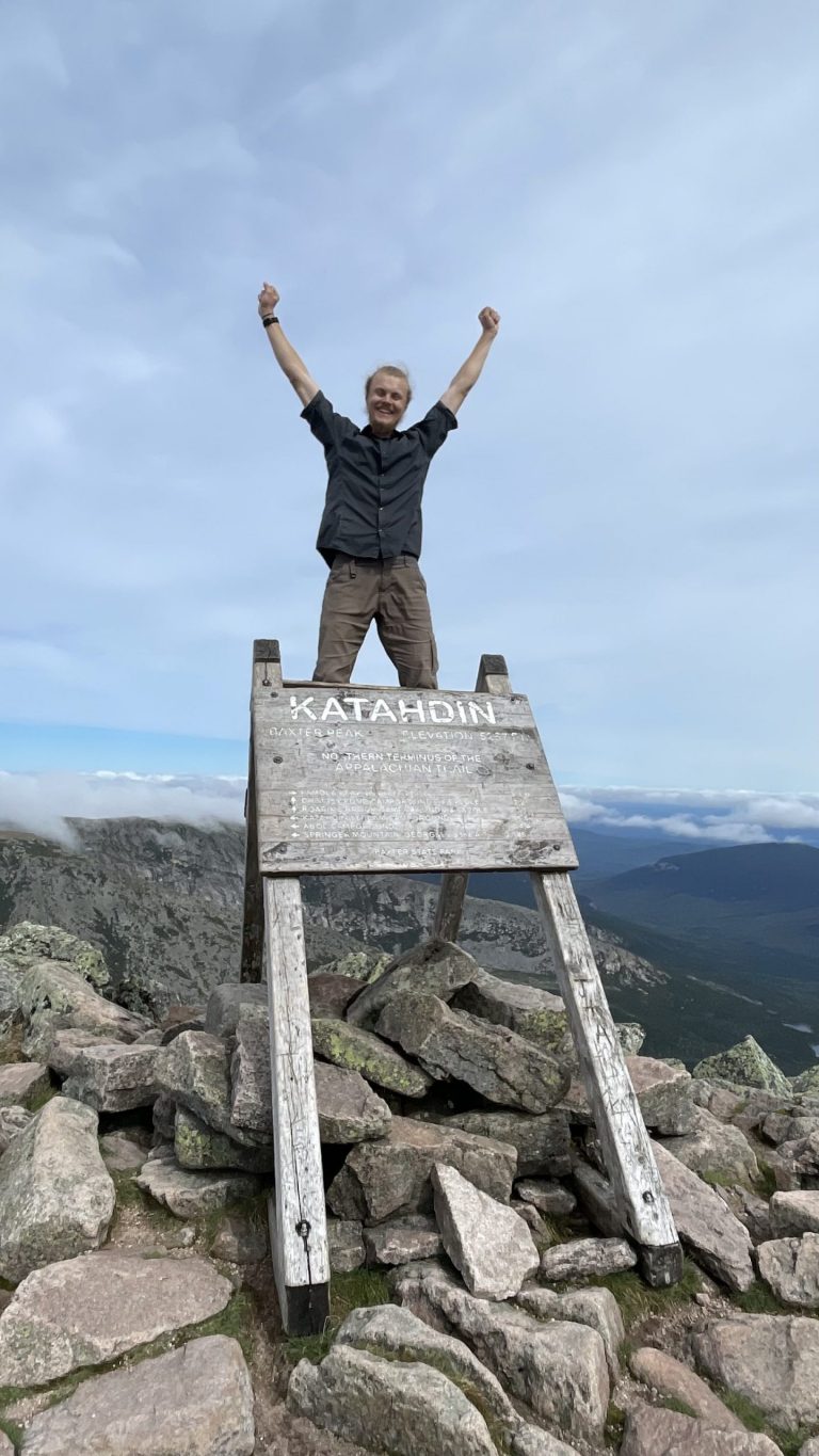 Eli at the Baxter State Park in Maine
