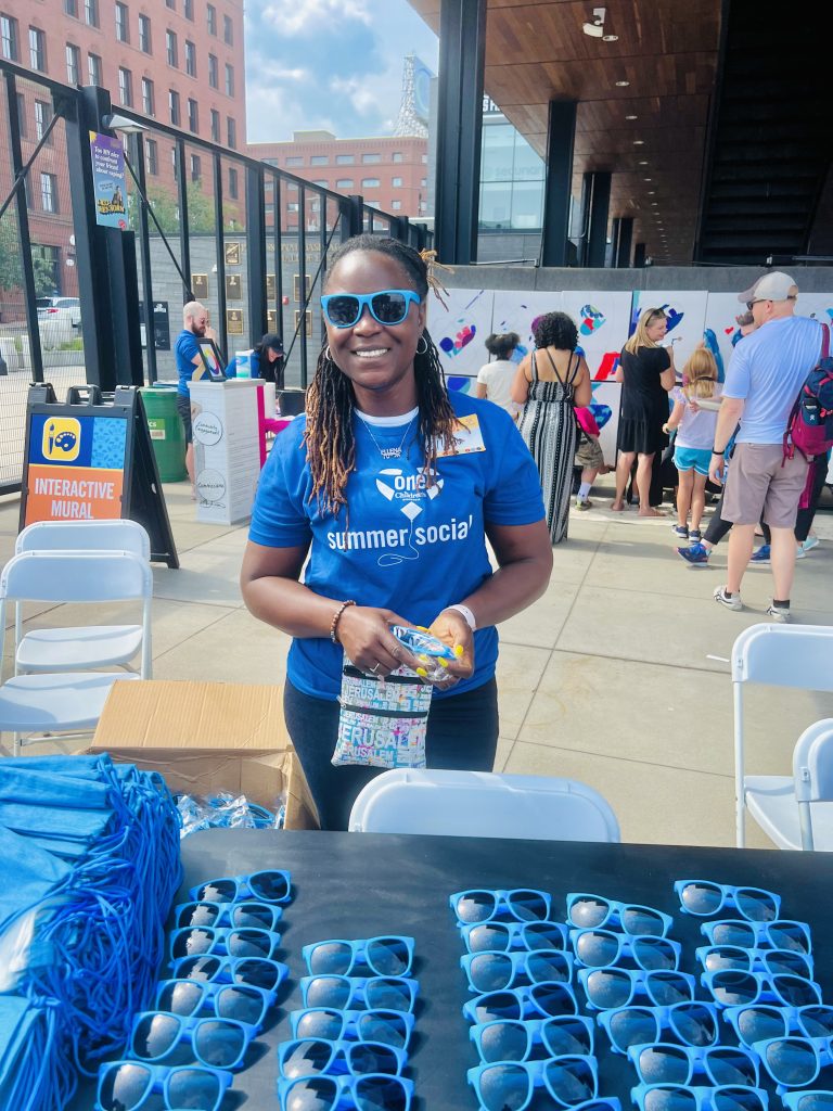 Ellena Kaine-George at the Children's Minnesota Summer Social employee event.