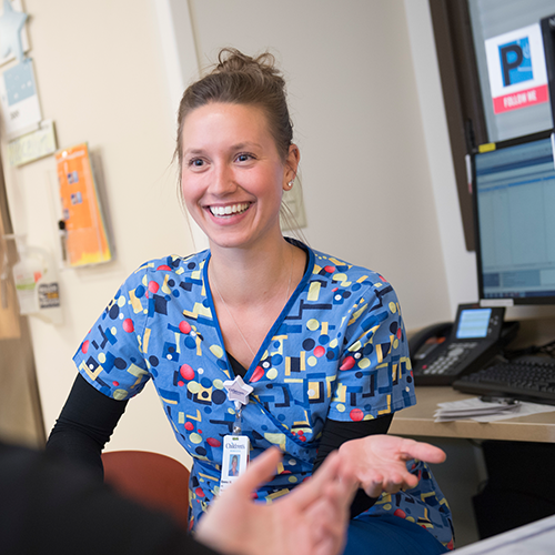 Emma Wenzel, clinic manager at the Partners in Pediatrics Maple Grove clinic