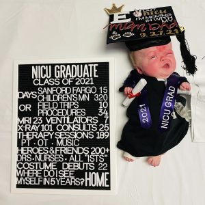 Esther graduates the NICU