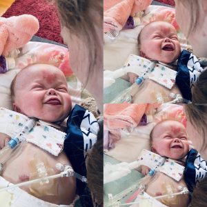 Esther smiling and laughing