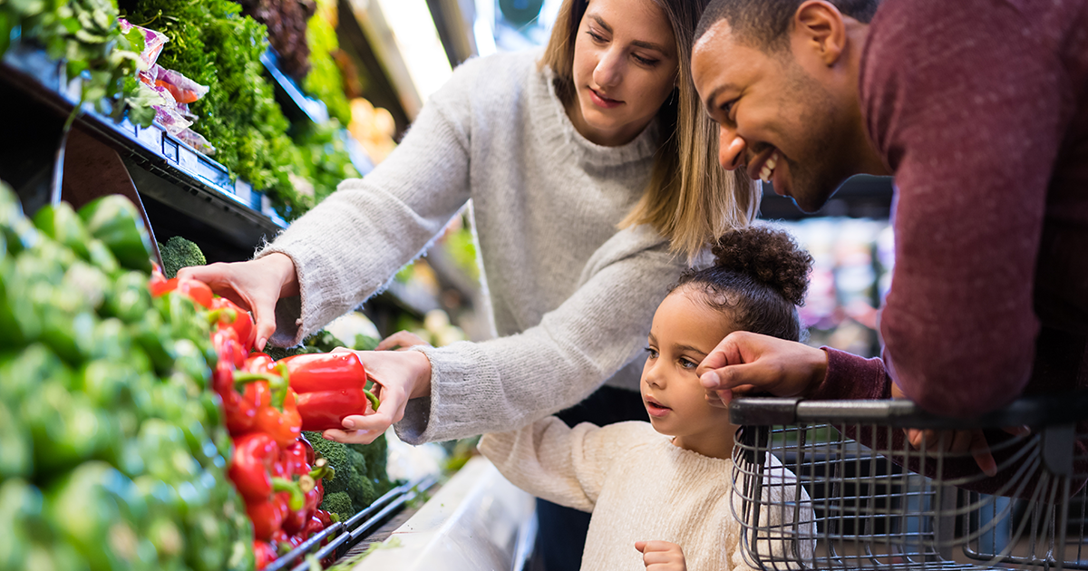 family grocery shopping