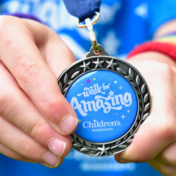 Walk for Amazing medal