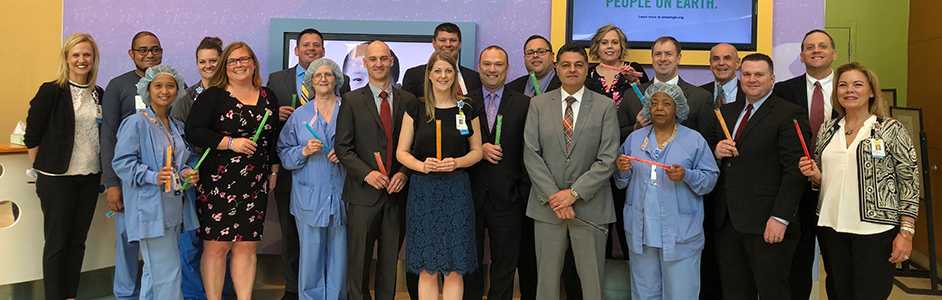 Group of people with donated ice pops
