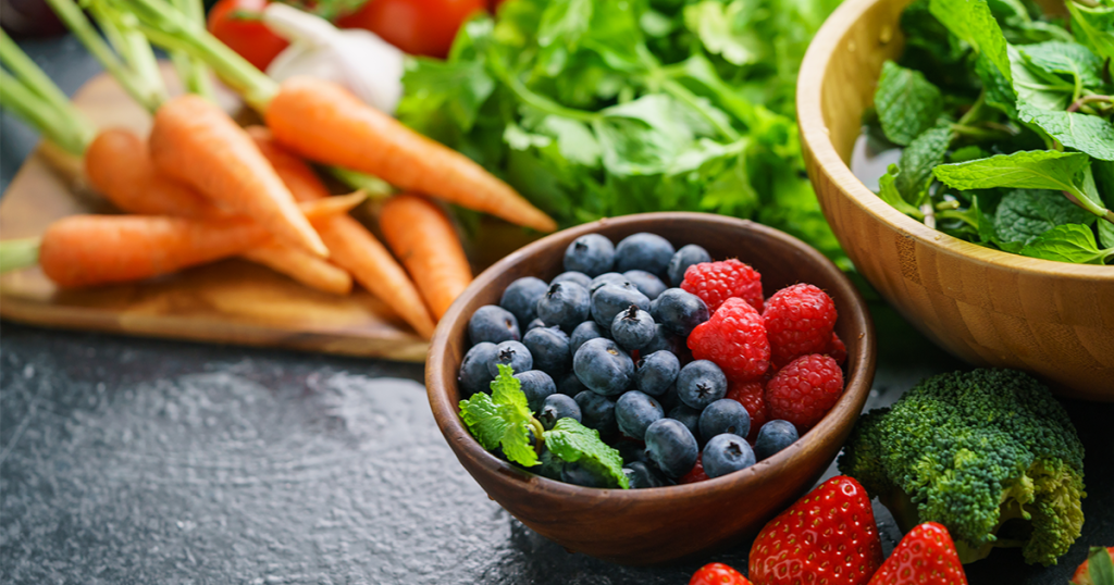 Fresh fruit and vegetables