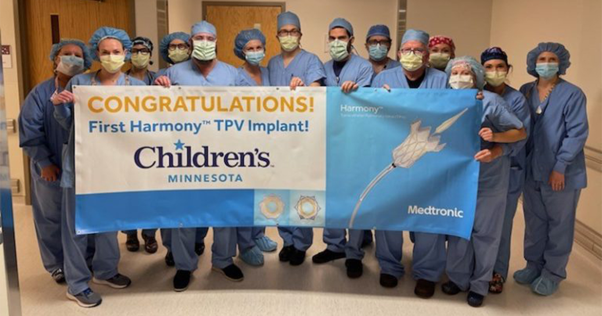 Game changer: new non-surgical heart valve procedure at Children’s Minnesota removes need for some kids to have open-heart surgery – meet the state’s youngest patient to get the implant