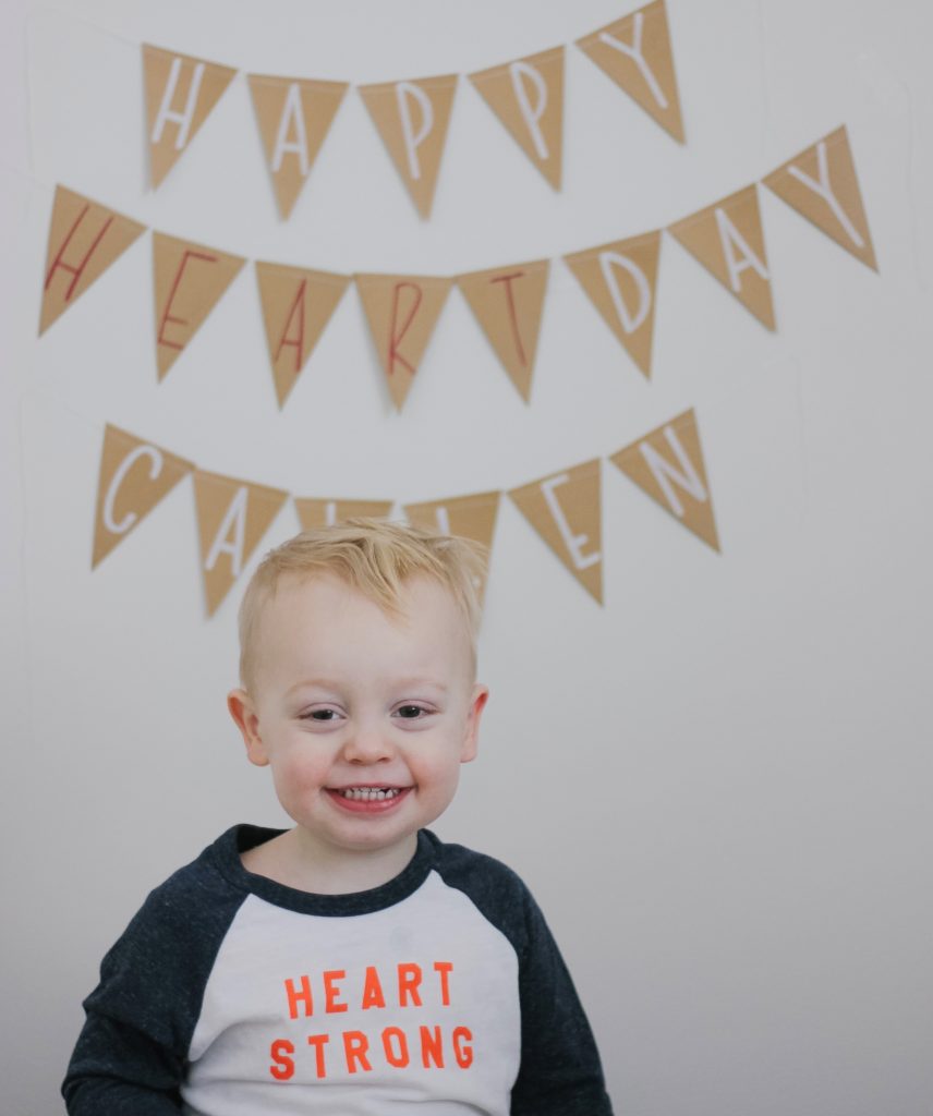 Callen celebrating is heart day