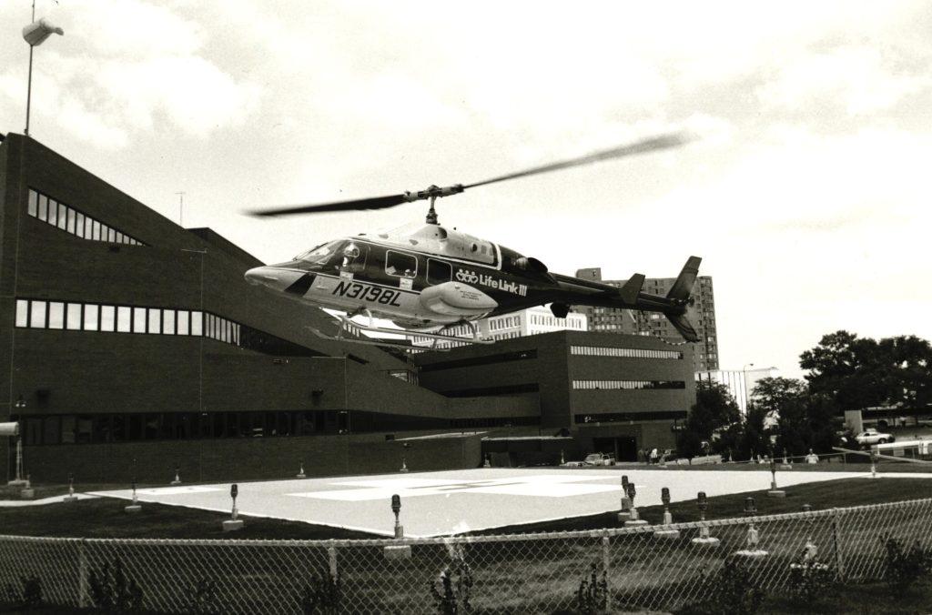 A new helicopter pad at the Children’s Hospital of St. Paul.