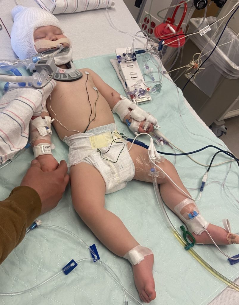 Henrik in the hospital