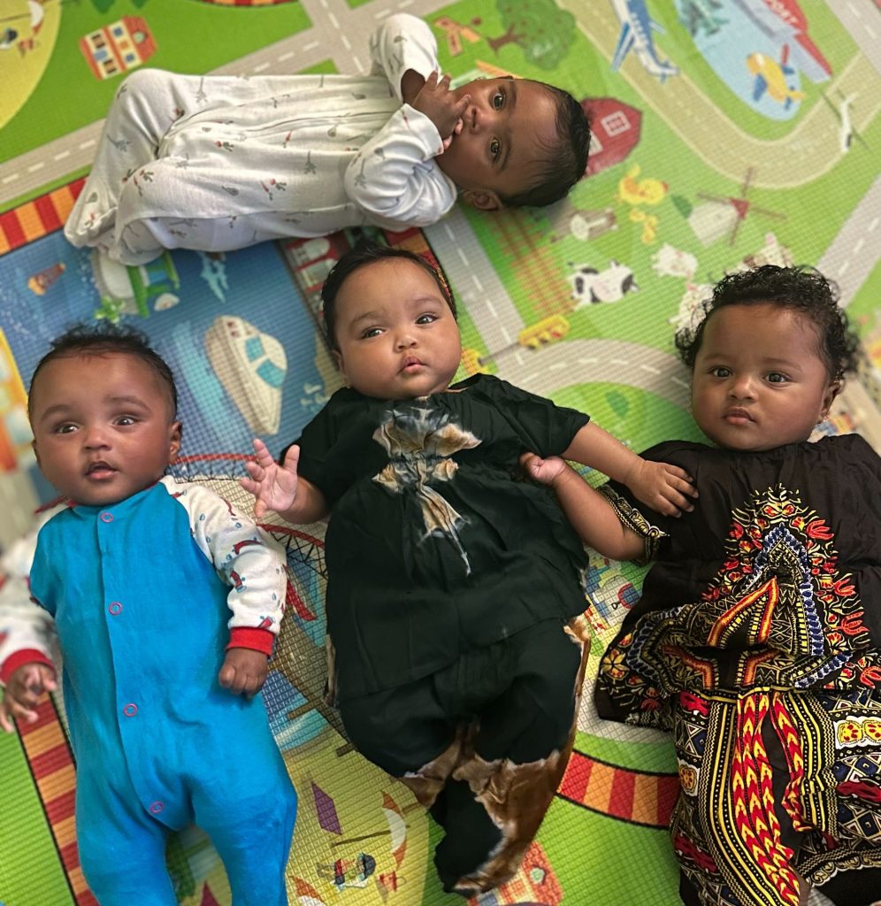 Bilal's siblings, Abdi, Amina, Amir and Saada.
