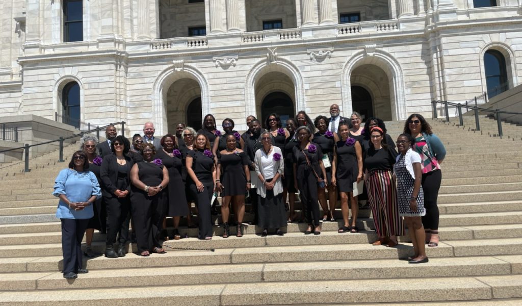 Adriene and the rest of the Twin Cities Black Nurses chapter