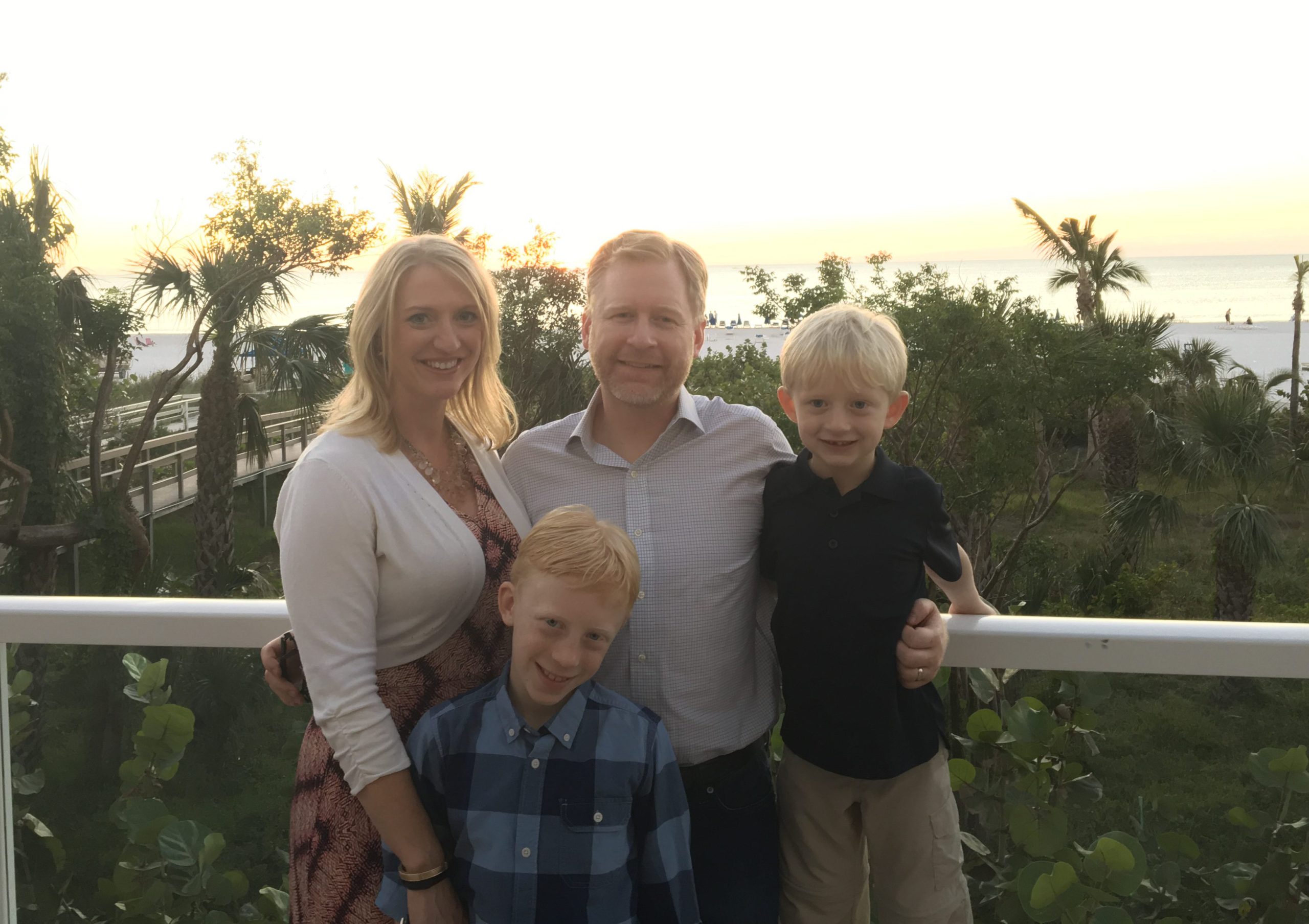 Evan's family on vacation