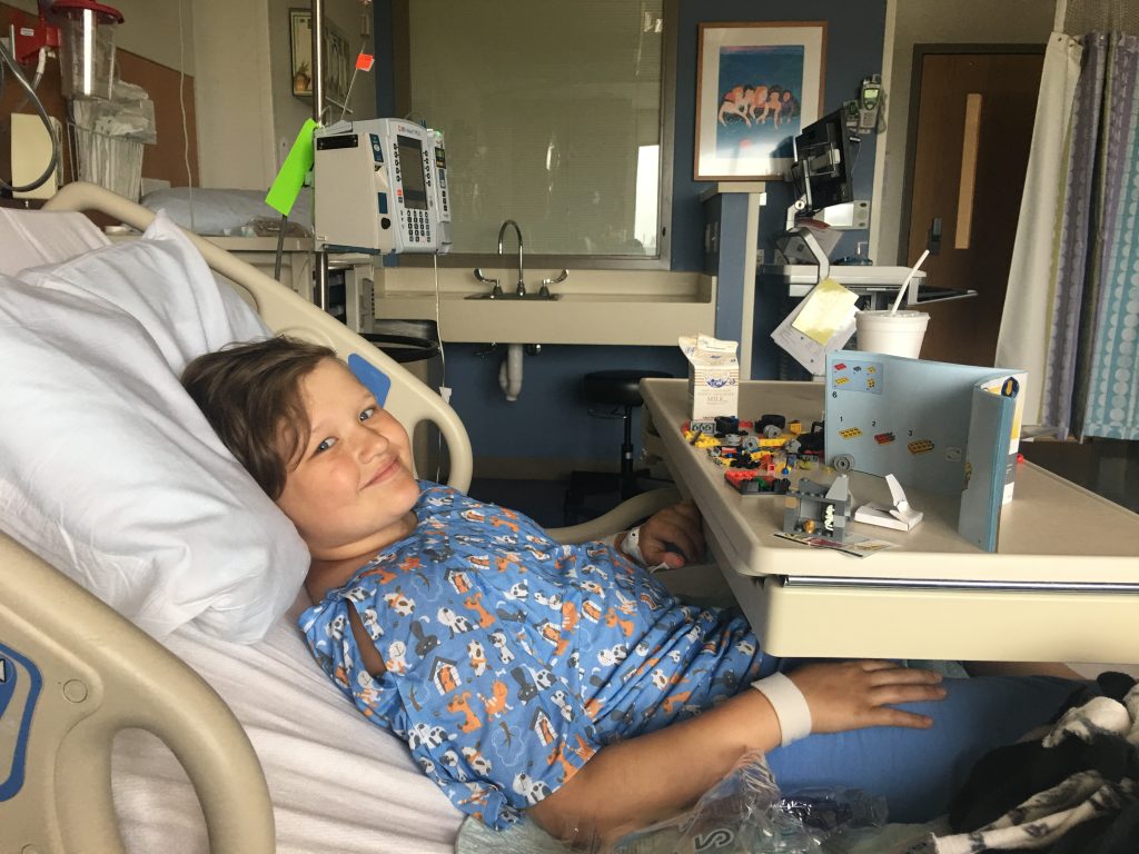Weston in the hospital