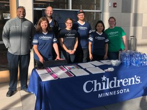 Children's Minnesota team at gun buyback event