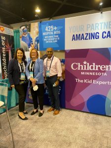 Children's Minnesota staff at booth
